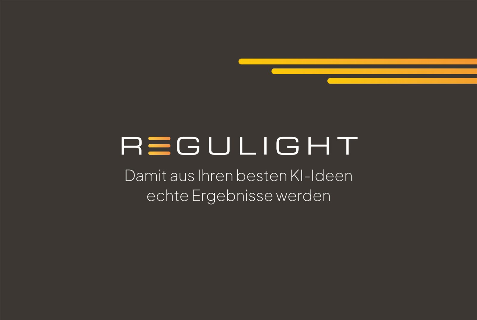 REGULIGHT business card, logo side